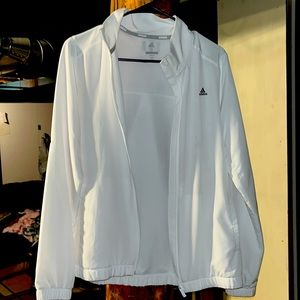 White adidas golf zip up Size small